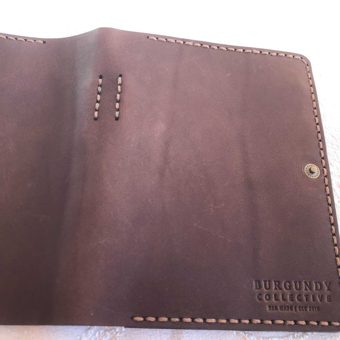 Калъф за пътуване BURGUNDY COLLECTIVE, есст. кожа ръчна изработка, ЮАР