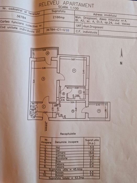 Apartament 2 camere Drăgășani