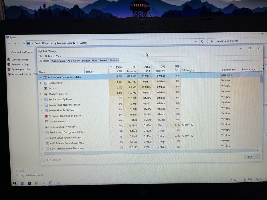 Laptop HP - AMD, 8GB RAM, 1TB HDD, Windows 10 activat