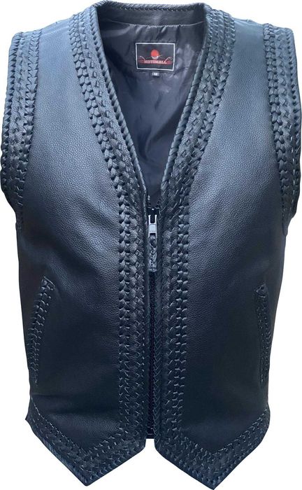 Рокерски Кожен Елек MotoMall 2025 Indian !