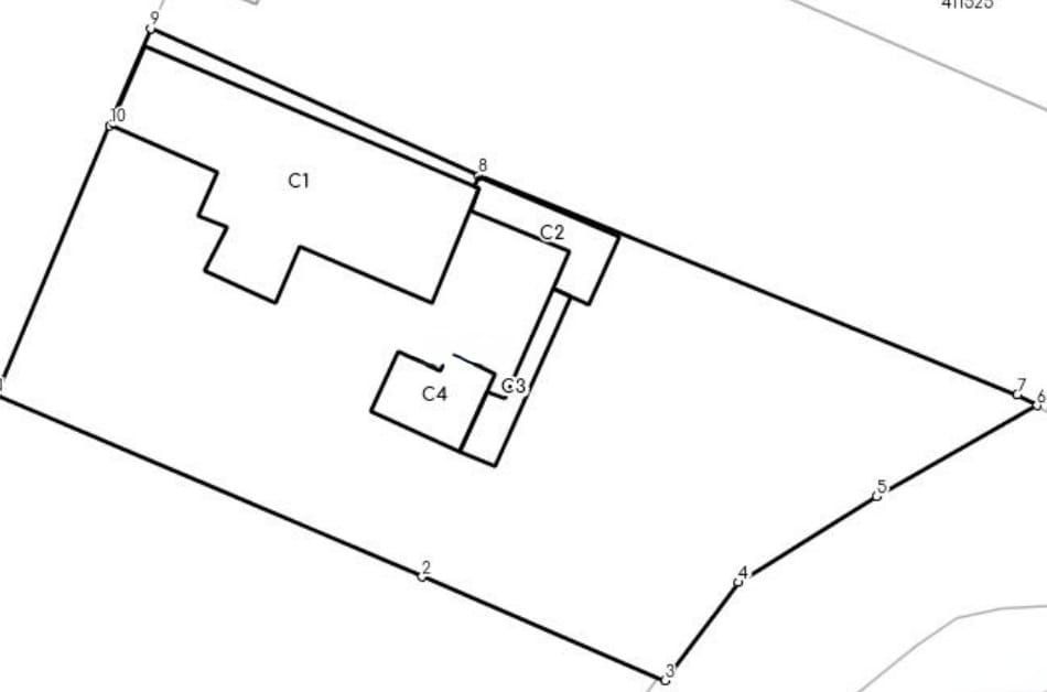 Teren 1464 mp cu front stradal de 26,7 mL