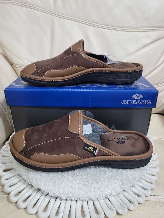 Нови мъжки пантофи - кафе