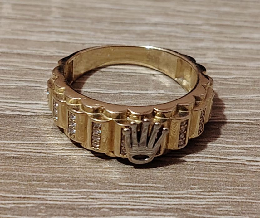 Златен пръстен "Ролекс" 14 карата 4.84 гр