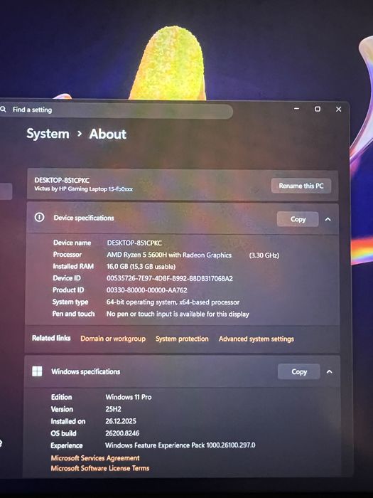 Victus Gaming Laptop 15