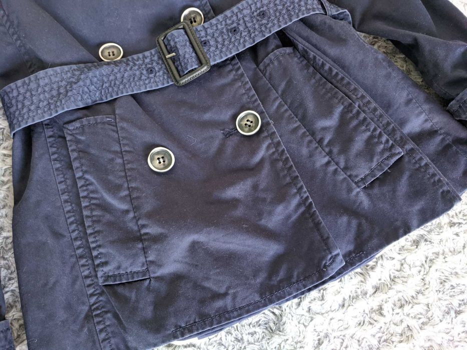 Trench albastru-bleumarin Zara, femei XS