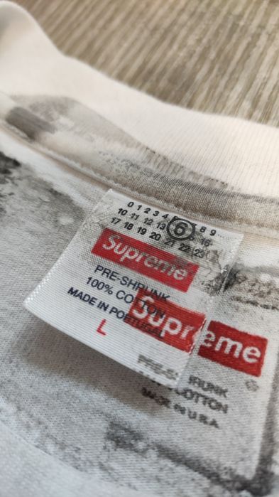 Supreme x MM6 Maison Margiela box logo T-shirt L size