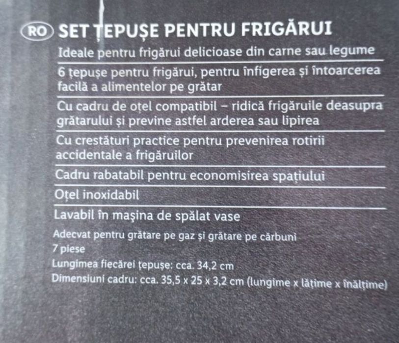 Set țepușe frigărui