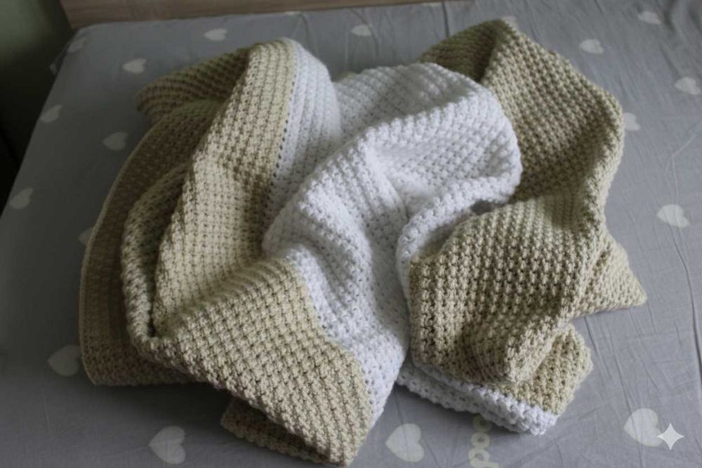 Ръчно плетена прегръдка - одеало