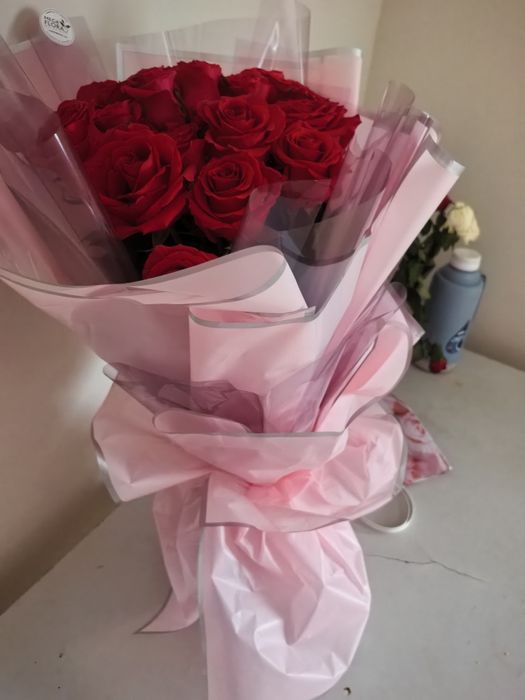 Красные розы букет цветов