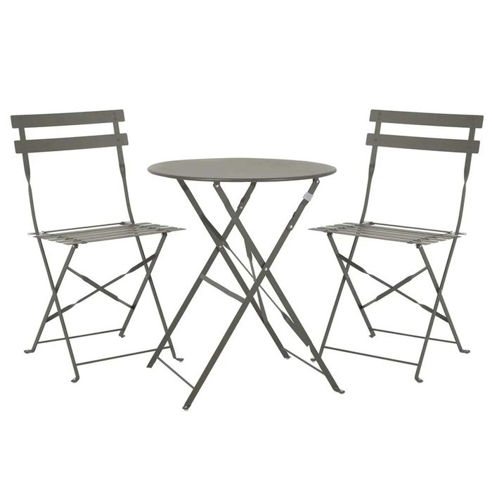 Seturi  Bistro Flair mobilier terasa gradina, 2 scaune + masa, otel vopsit