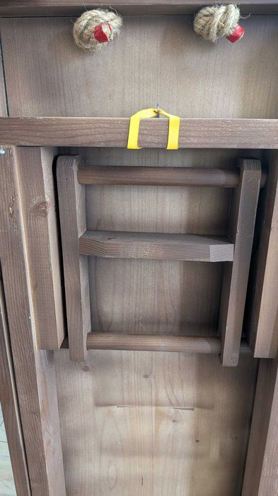 Rampă pentru câini din lemn masiv