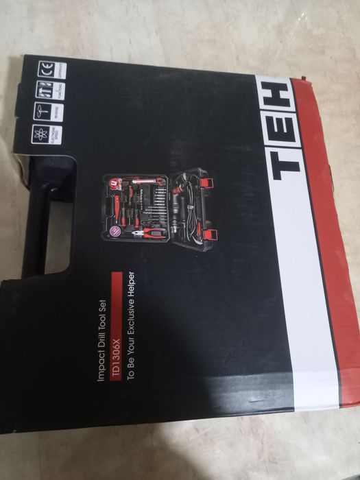 Ударная дрель TEH TD1306X, 580 Вт, 2900 об/мин, 46400 уд/мин янги