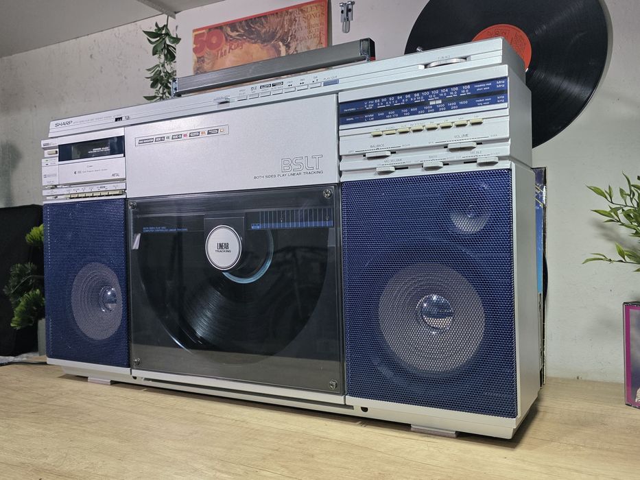 Boombox SHARP VZ-2500, Pick-up autoreverse both, casetofon, radio,hifi