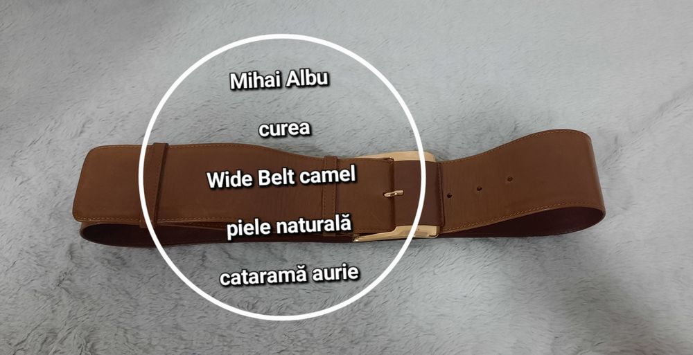 Curea Camel Mihai Albu 100% Piele naturala