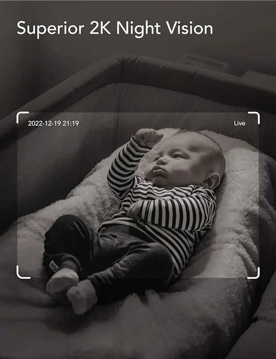 Чисто нова камера бебефон Nooie 360 ​​Cam 2, 2к резолюция