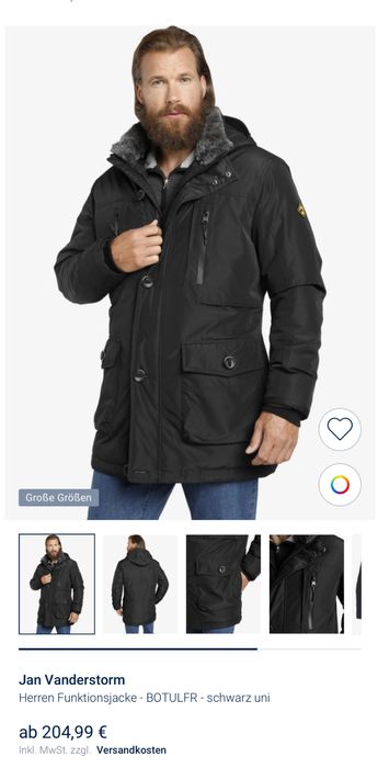 Мъжко водо и ветро непромукаемо зимно яке JAN VANDERSTORM .Размер 2xl