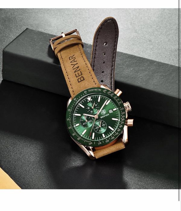 Ceas barbati By Benyar rezistent la apa 30m/3 atm