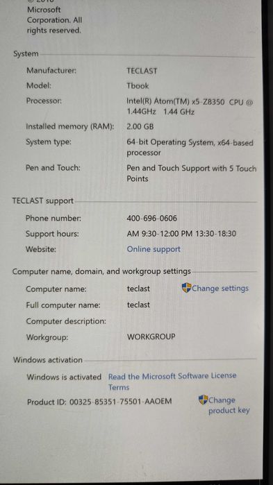 Tableta Teclast X80 Pro windows 10