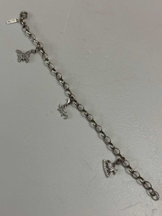 BRATARA ARGINT 925 - De firma: AGHATA - Cu Charmuri - Made in France !