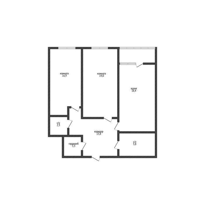 Продам 2х ком. квартиру в ЖК "Аврора"