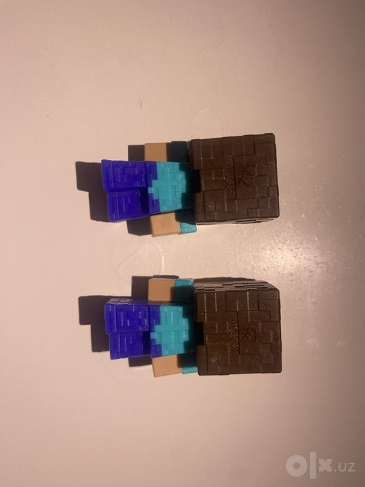 2 Фигурки Steve из Kinder Joy & Minecraft