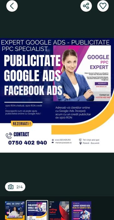 Publicitate Google Ads - TikTok - Servicii SEO PROFESIONALE cu Rezultat Garantat