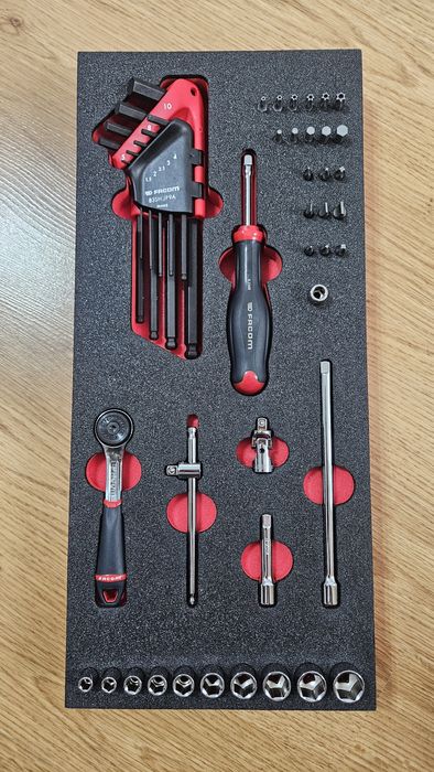 Facom - Modul spuma 1/4 set 46 piese