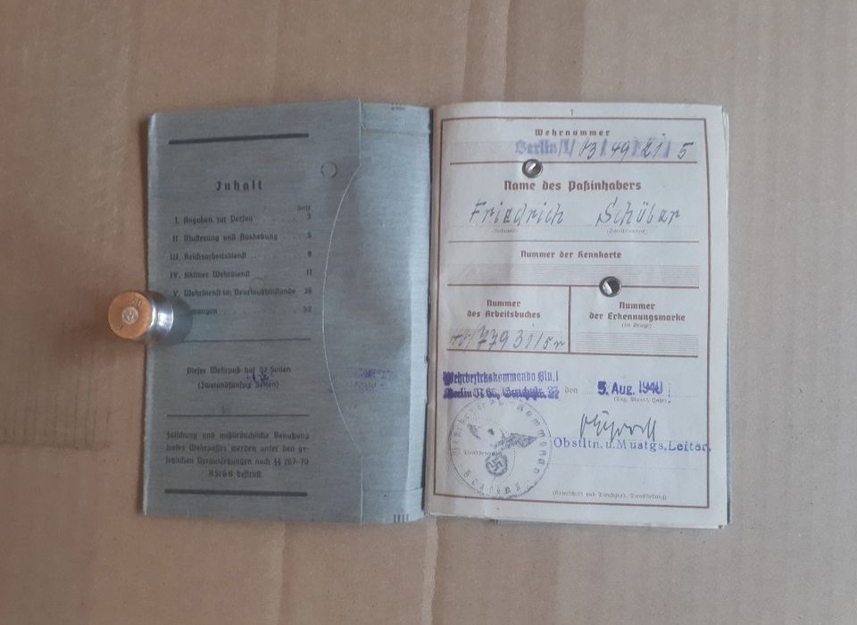 Документ Военный билет.