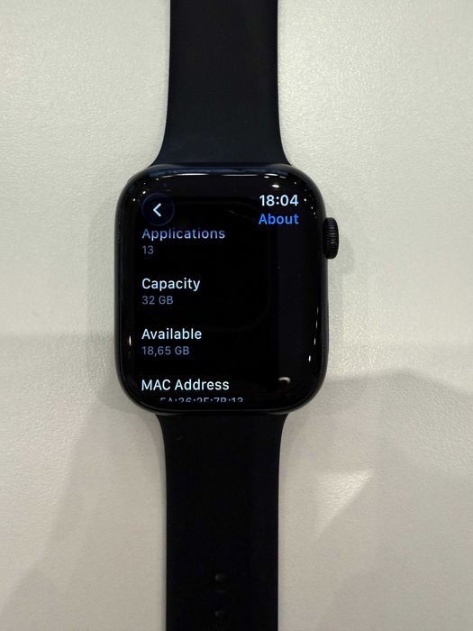 Apple Watch Series 7 45mm Midnight Alumiun Case GPS