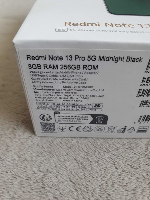 Xiaomi Redmi Note 13 Pro 5G 256 Gb Nou