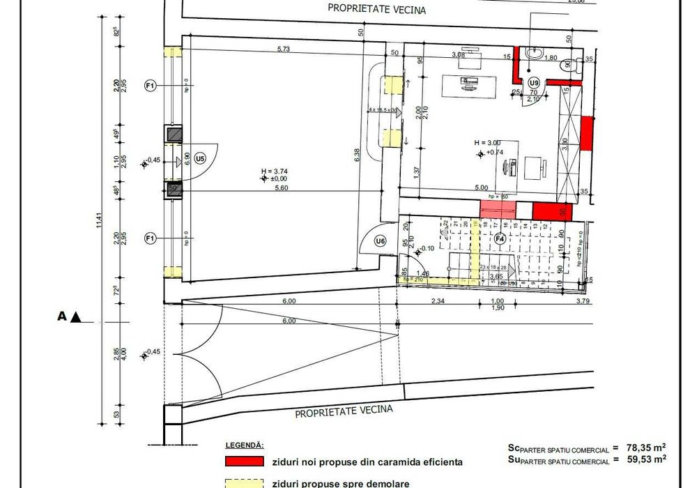 Spatiu comercial /showroom de inchiriat 7 noiembrie