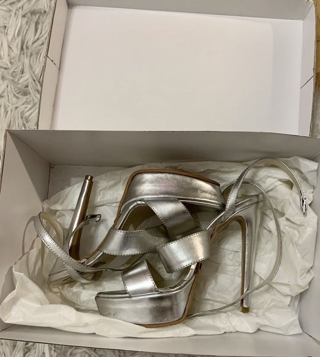 Pantofi Argintii Cristian Albu, Marime 37