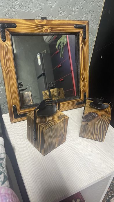 Подсвечник из дерева