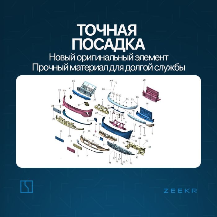 Крыло брикет для Zeekr 7X / Zeekr zapchast