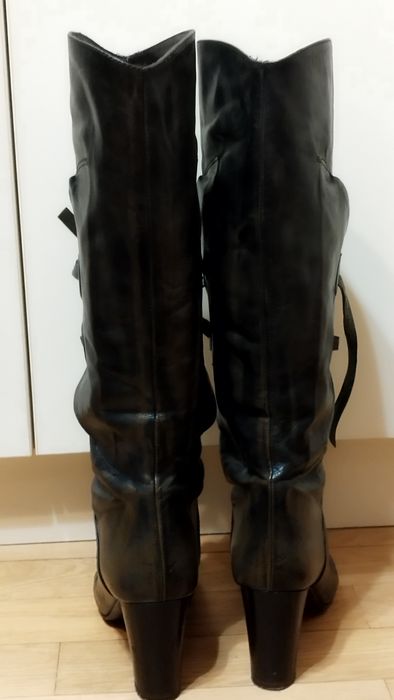 Италиански ботуши от естествена кожа