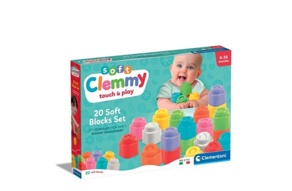 Set de 20 de cuburi de constructie Clemmy moi