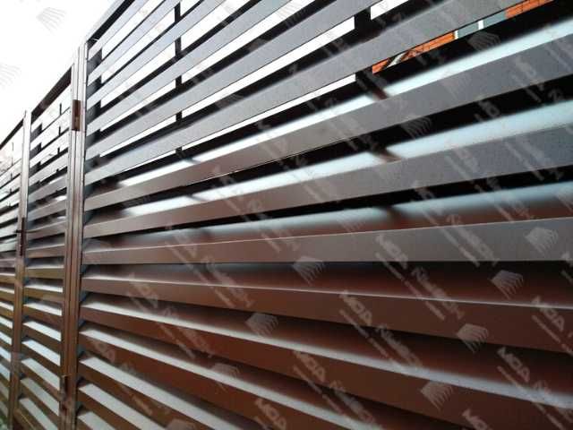 Забор жалюзи из металла