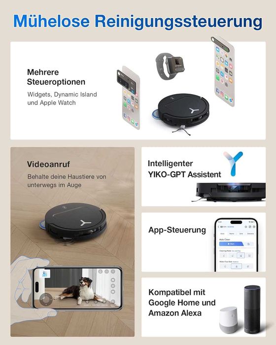 Прахосмукачка робот Ecovacs Deebot T50 Omni Gen2  21.000Pa всмукателна мощност