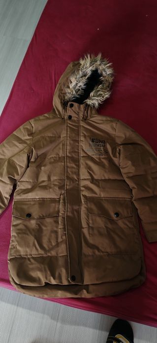 Топло зимно яке дълго за момче