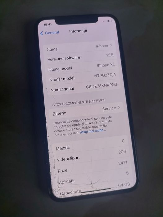 [Xs] Vând Apple iPhone Xs Gold de 64Gb, perfect funcțional /poze reale