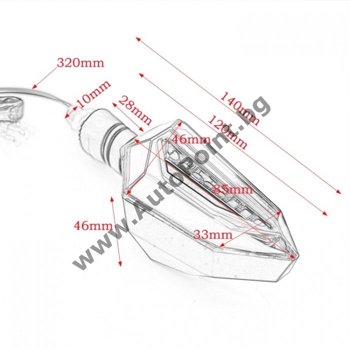 LED Мигачи за мотор скутер мотоциклет 253020