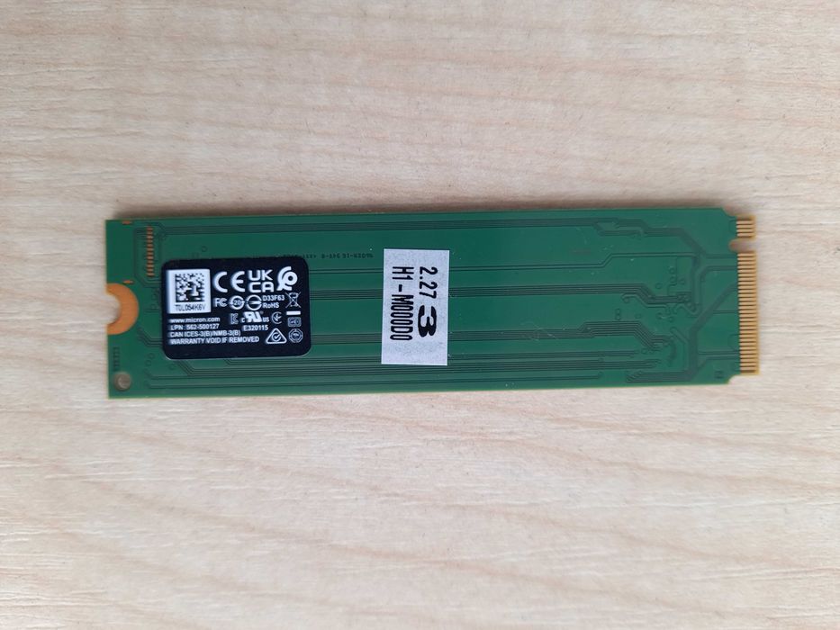 SSD NVMe Micron 2450 256 GB M.2 2280 – NOU -  160 Lei