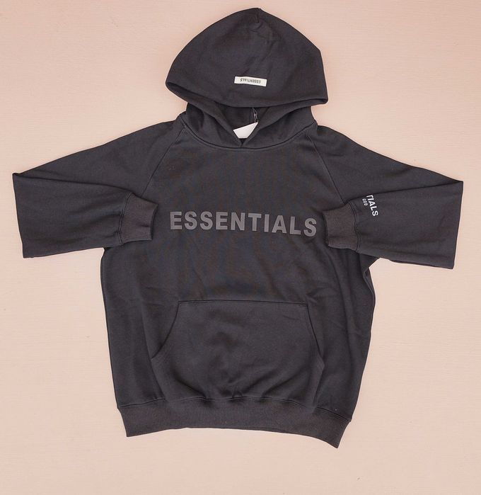Essentials черно hoodie