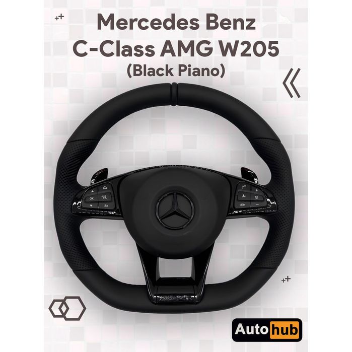Rul Mercedes-Benz C-Class AMG W205 Tiptronik, Black Piano