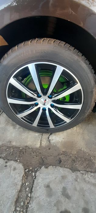 Jante platin 5*112  stare buna anvelope 215 50 17 iarna !!