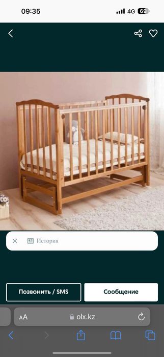 Продам кроватку детскую