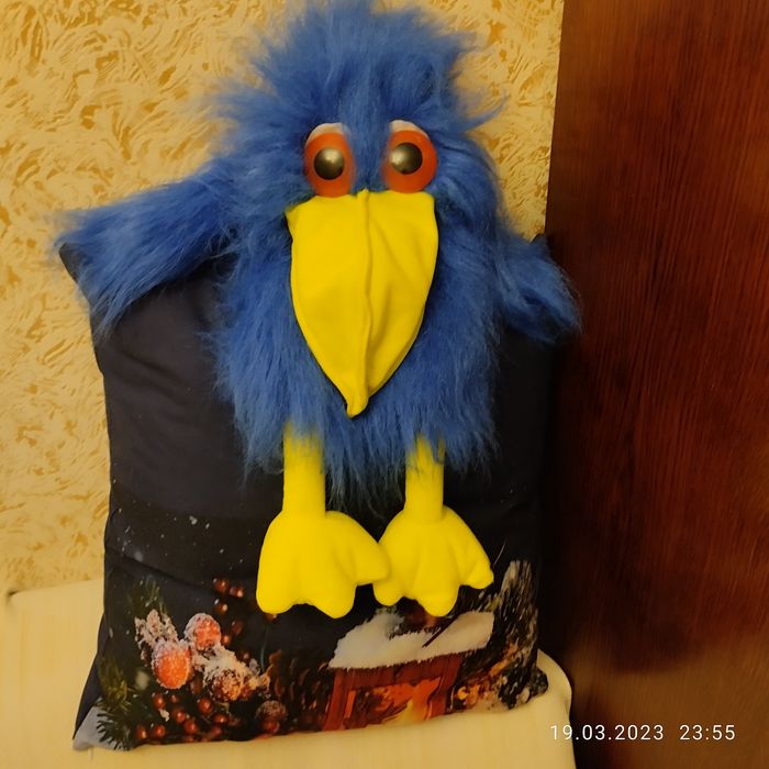 Современная игрушка страшилка Каркуша ( Ворона) из серии Хагги- Вагги