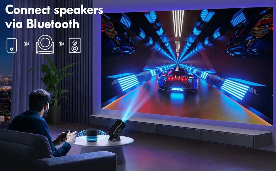 Video Proiector Portabil cilindric HY320 MINI