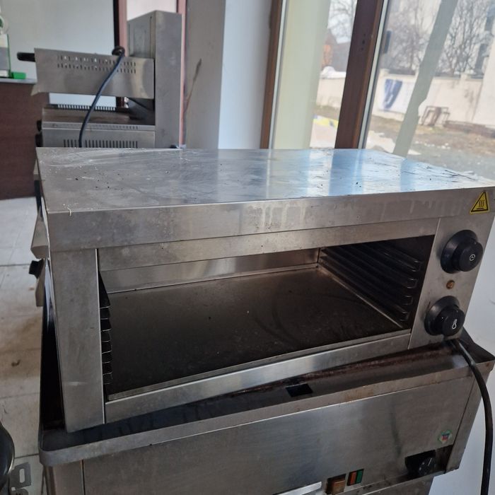 Salamandra, aparat gratinat, Bolitor paste inox, stare buna,