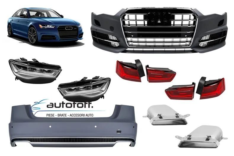 Pachet compatibil Audi A6 C7 NFL (11-14) Conversie la S6 Facelift